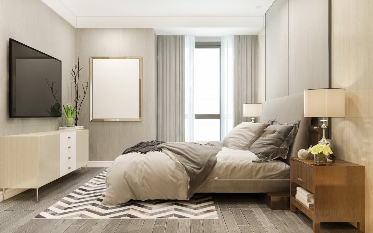 Apartamento decorado na Barra tem pegada tecnológica que inclui acionamento de música e controle do ar-condicionado - Divulgação